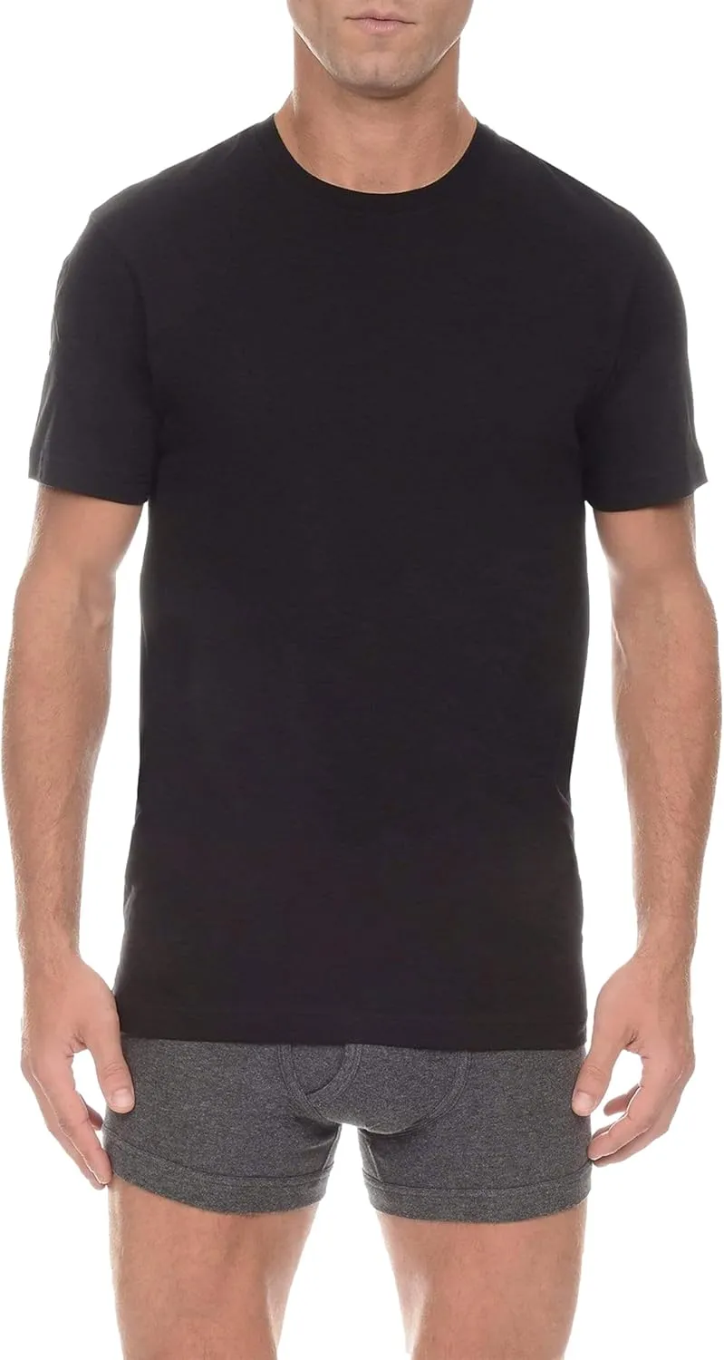 2(X)IST Mens Essential Cotton Crew Neck T-Shirt 3-Pack