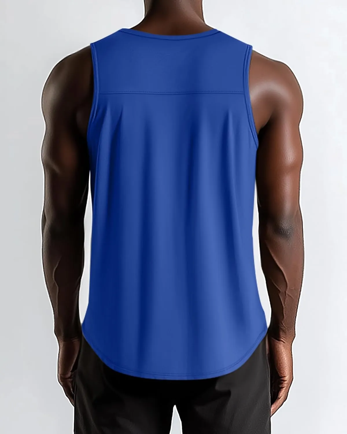 3 Pack Big and Tall Cotton Men's Tank Tops Plus Size Workout Sleeveless Tee Shirts Crew Neck Muscle Shirts L-5XL