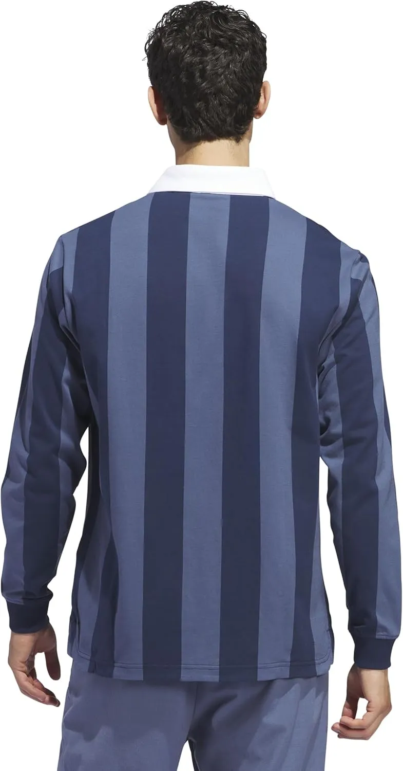 adidas Men's Go-to Long Sleeve Rugby Polo Shirt
