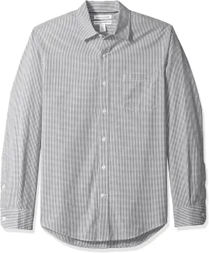 Amazon Essentials Men's Slim-Fit Long-Sleeve Poplin Shirt