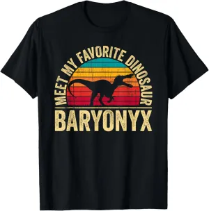 Baryonyx - Vintage Sunset Favorite Dinosaur for Kids T-Shirt