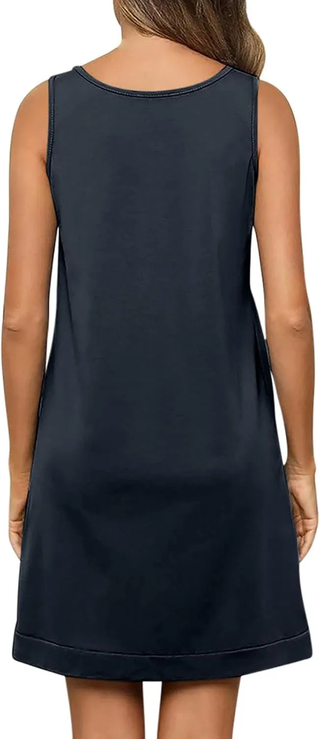Beach Dresses for Women 2025 Vacation Sexy Mini Sundress Comfortable Soft Dress Summer Casual Loose Midi Dresses
