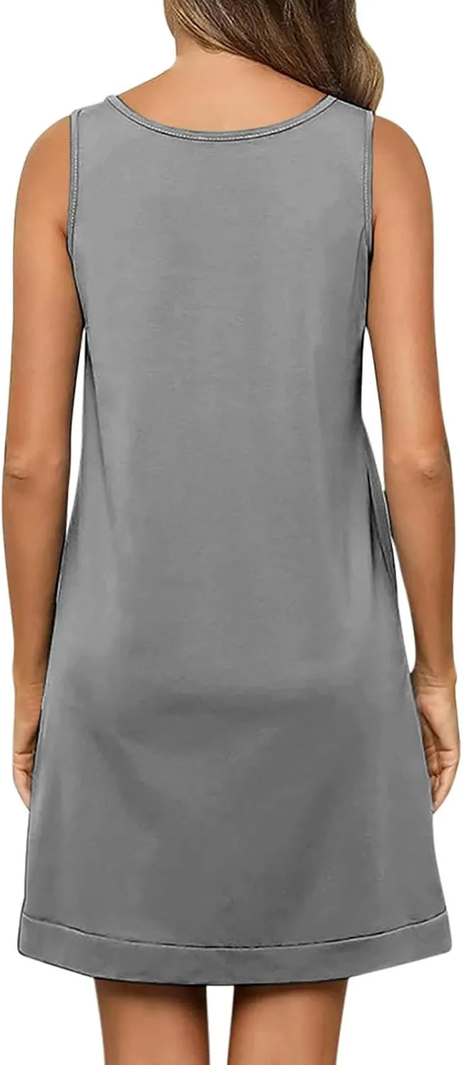 Beach Dresses for Women 2025 Vacation Sexy Mini Sundress Comfortable Soft Dress Summer Casual Loose Midi Dresses