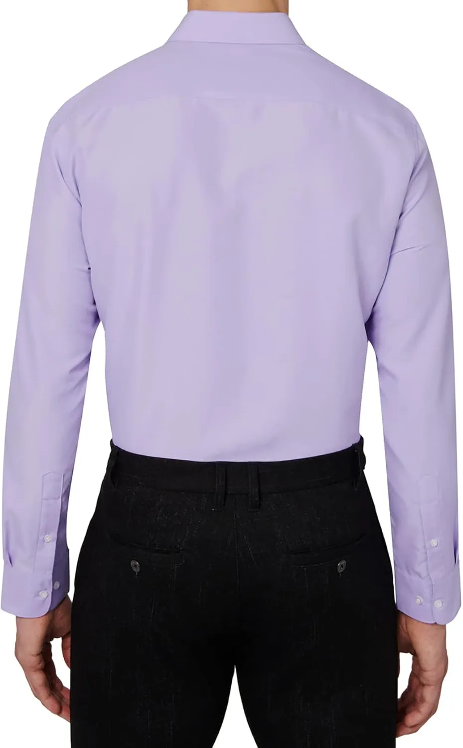 Calabrum Mens Long Sleeve Wrinkle Free Performance Dress Shirt