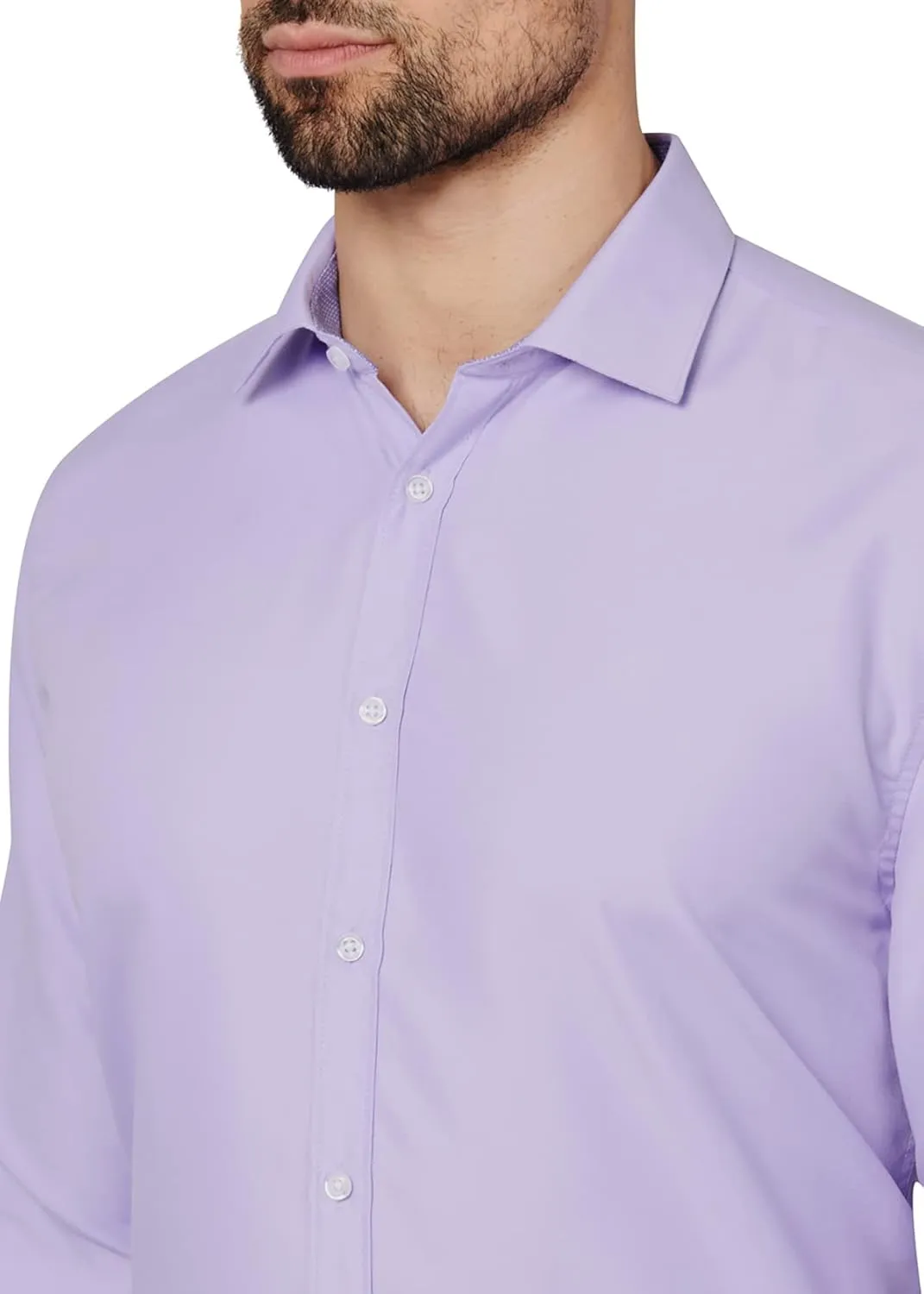 Calabrum Mens Long Sleeve Wrinkle Free Performance Dress Shirt