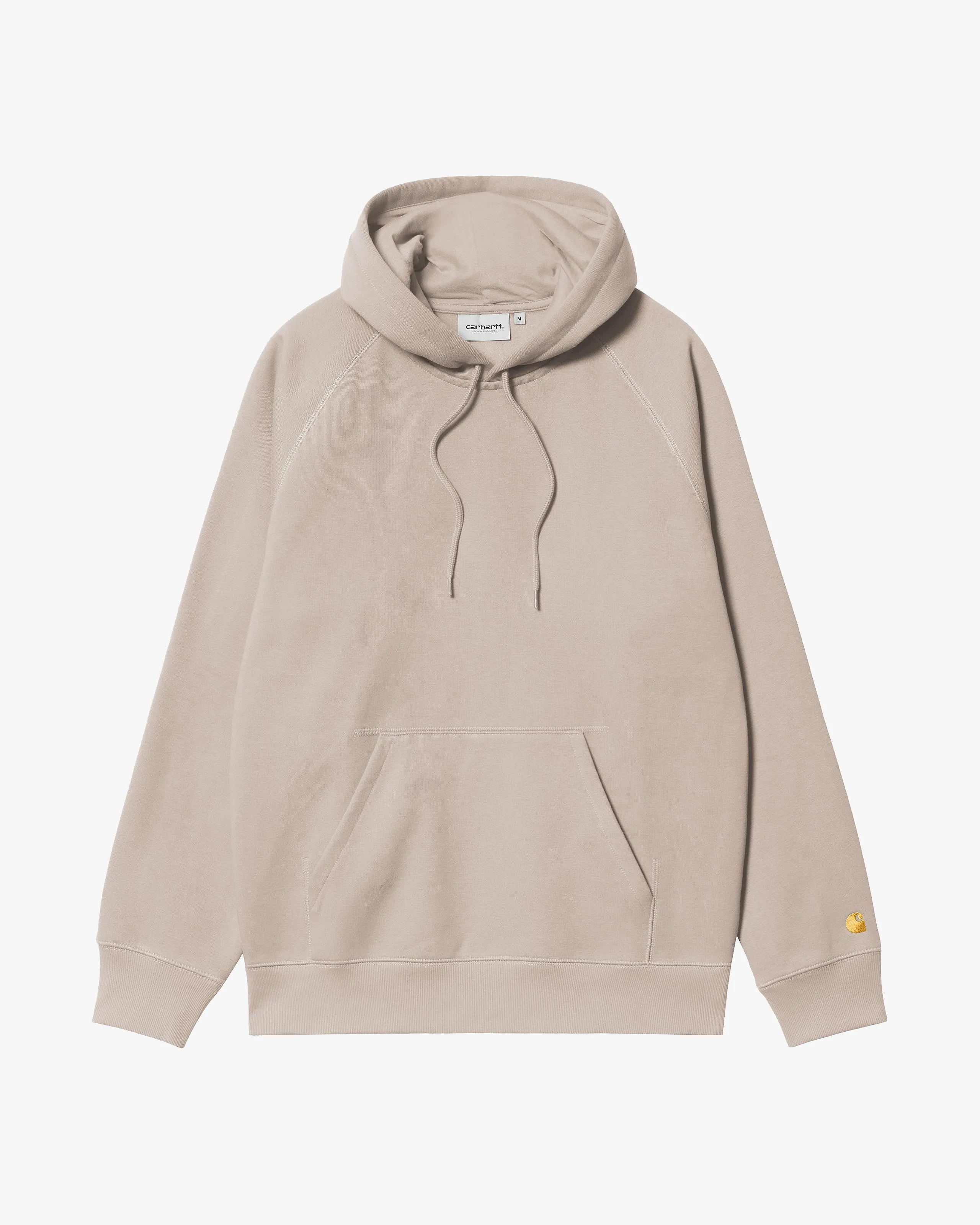 Carhartt WIP Hooded Chase Sweat - Dusky Beige / Gold