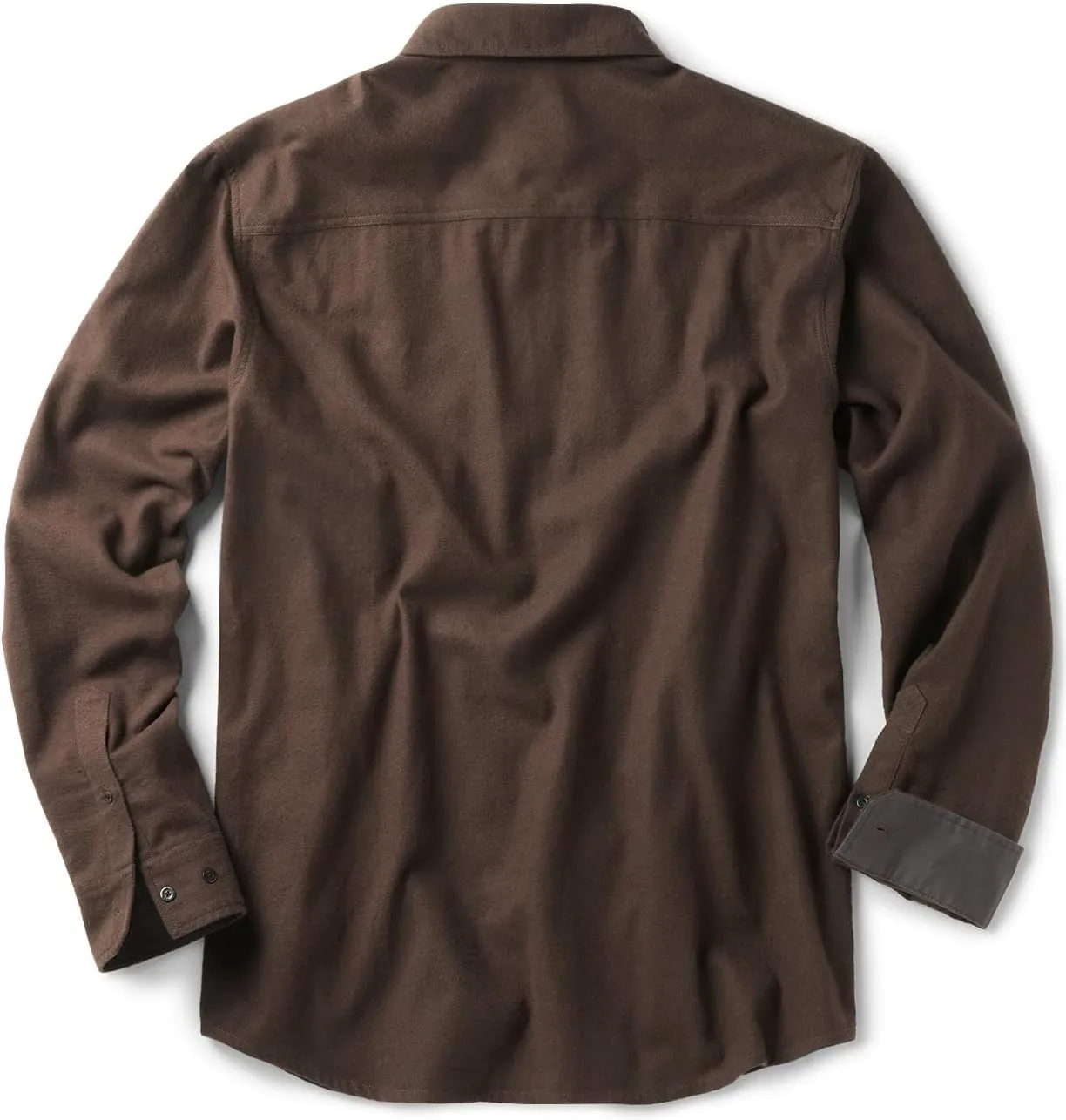 CQR Men's All Cotton Flannel Shirt, Long Sleeve Casual Button Down Plaid Shirt, Brushed Soft Outdoor Tactical Work Shirts