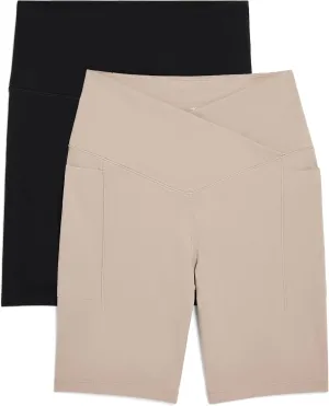 Danskin Women's 2-Pack 7" Active Bike Shorts