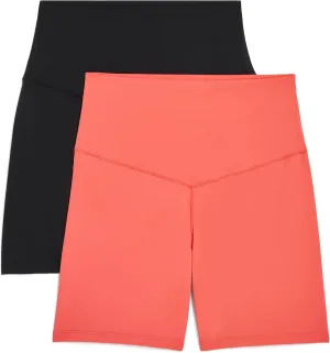 Danskin Women's Active 2-Pack Motivate 5" Bike Shorts