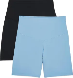 Danskin Women's Active 2-Pack Motivate 5" Bike Shorts