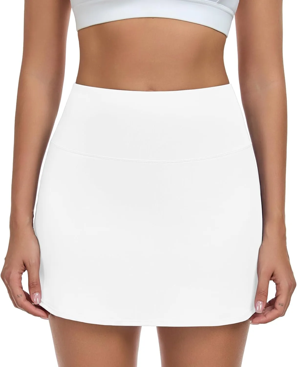 DAYOUNG Women's Tennis Skirt High Waisted Golf Skorts for Women with Shorts Pockets Athletic Casual Summer Skirts