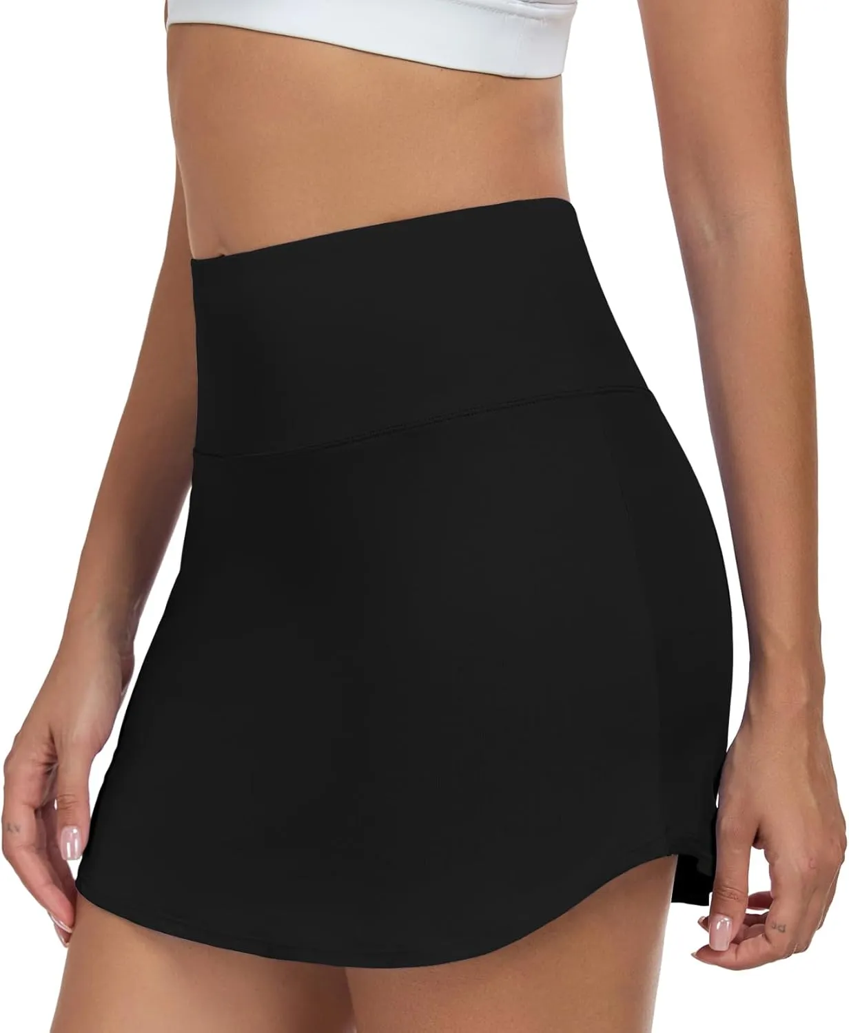 DAYOUNG Women's Tennis Skirt High Waisted Golf Skorts for Women with Shorts Pockets Athletic Casual Summer Skirts