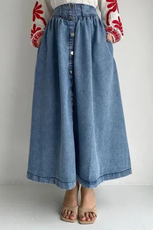 Denim Daisy Skirt
