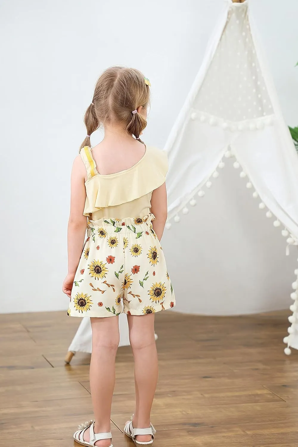 DISAUR Toddler Baby Girls Clothes Outfits T-shirt   Casual Shorts Pants Cute Summer for 1-5 T