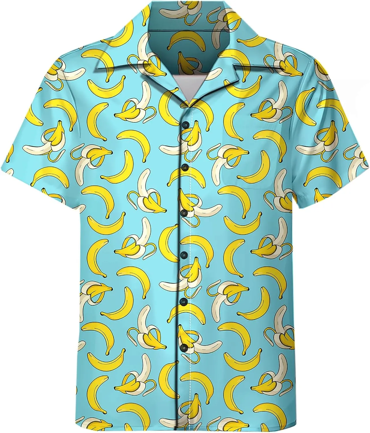 DOOPCCOR Men's 3 Piece Tracksuit Cuban Collared funny Hawaiian Shirt Shorts Button Down Sets With Bucket Hats