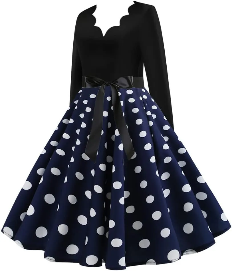 Fall Dresses for Women 2024 Plus Size Deep V Neck Long Sleeve Maxi Dress Elegant Color Block Cocktail Party Dresses