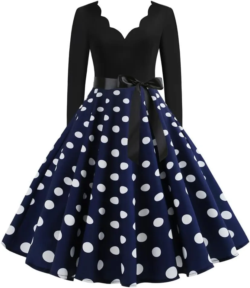 Fall Dresses for Women 2024 Plus Size Deep V Neck Long Sleeve Maxi Dress Elegant Color Block Cocktail Party Dresses