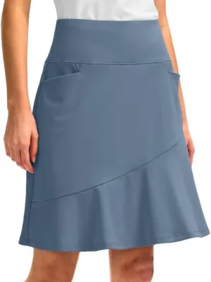 G Gradual Skorts Skirts for Women with 5 Pockets 20" Knee Length Golf Skirt Modest Long Tennis Athletic Skirts for Women