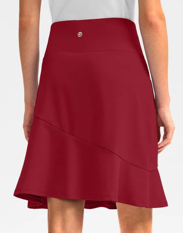 G Gradual Skorts Skirts for Women with 5 Pockets 20" Knee Length Golf Skirt Modest Long Tennis Athletic Skirts for Women