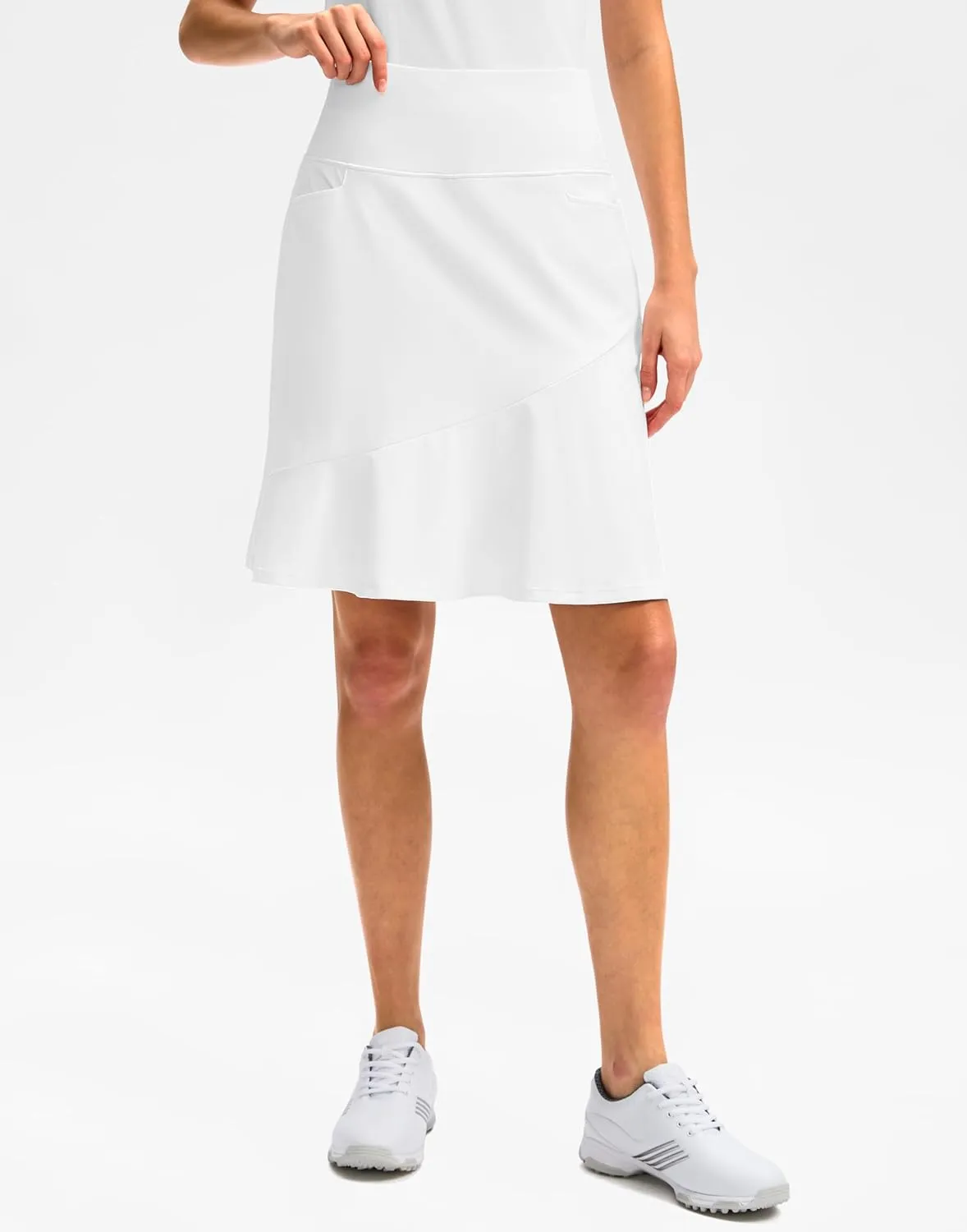 G Gradual Skorts Skirts for Women with 5 Pockets 20" Knee Length Golf Skirt Modest Long Tennis Athletic Skirts for Women