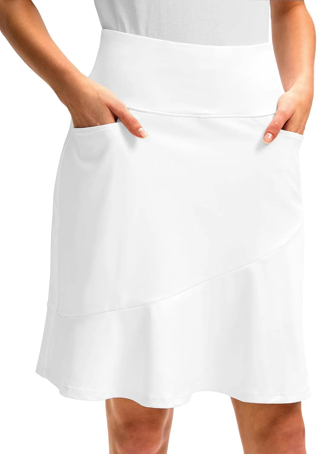 G Gradual Skorts Skirts for Women with 5 Pockets 20" Knee Length Golf Skirt Modest Long Tennis Athletic Skirts for Women