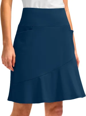 G Gradual Skorts Skirts for Women with 5 Pockets 20" Knee Length Golf Skirt Modest Long Tennis Athletic Skirts for Women