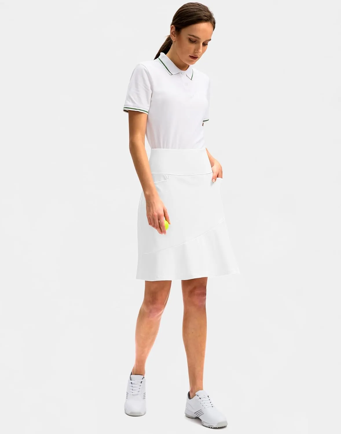 G Gradual Skorts Skirts for Women with 5 Pockets 20" Knee Length Golf Skirt Modest Long Tennis Athletic Skirts for Women