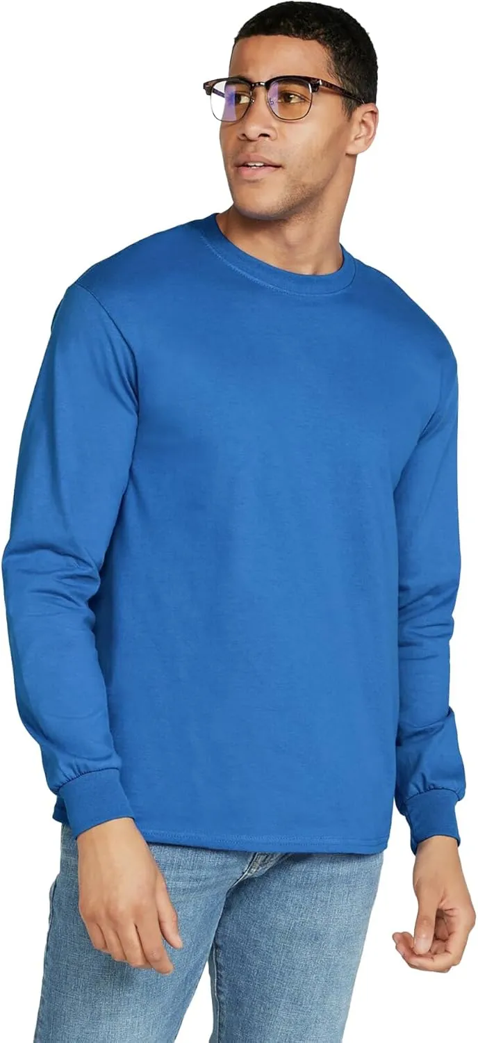 Gildan Adult Ultra Cotton Long Sleeve T-Shirt, Style G2400, Multipack