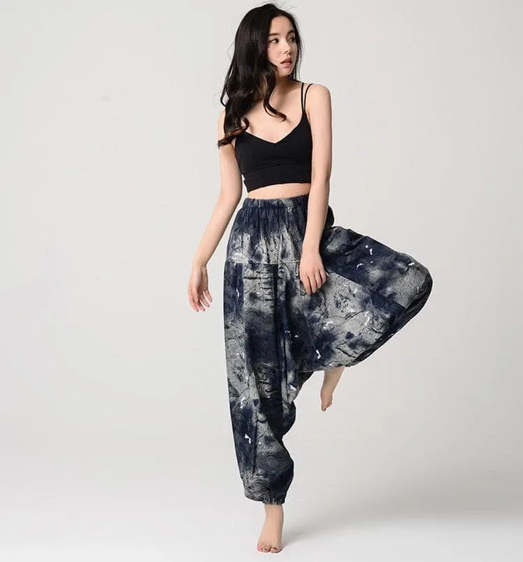 Gradient Color Oversized Harem Pants