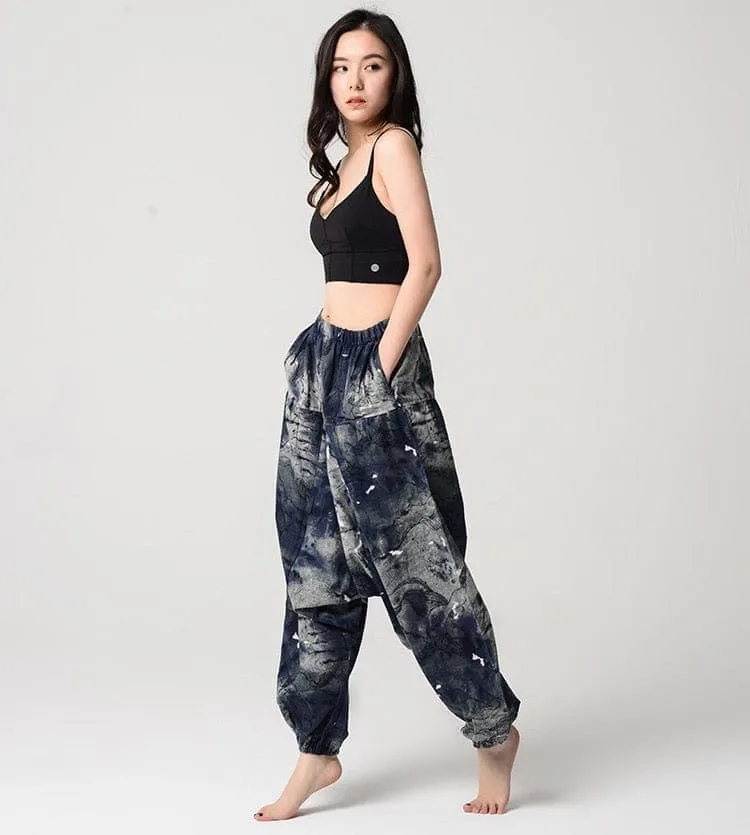 Gradient Color Oversized Harem Pants