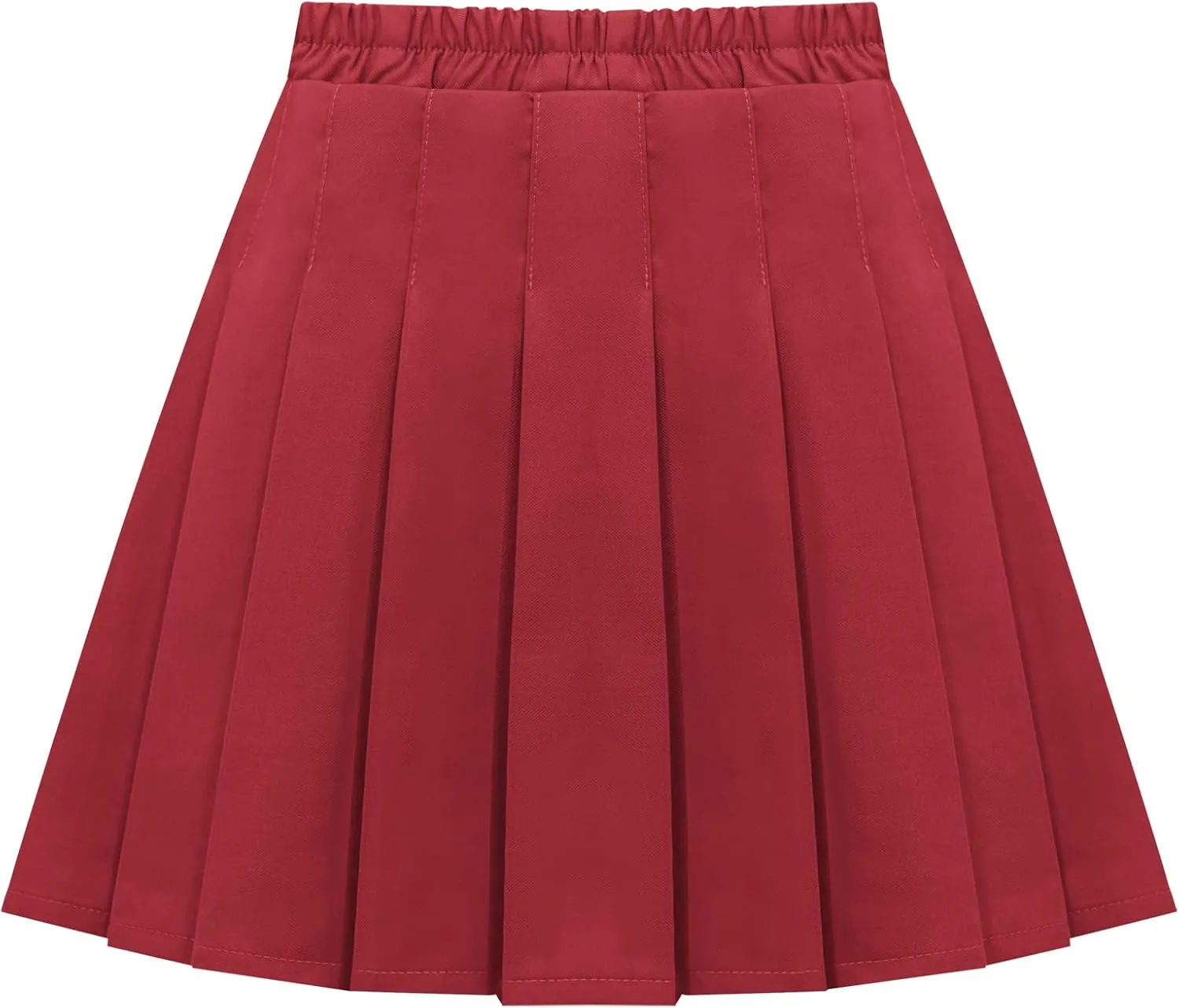 Happy Cherry Girls Pleated Mini Skirt School Uniform Skirt A Line High Waist Tennis Skirt Inner Shorts