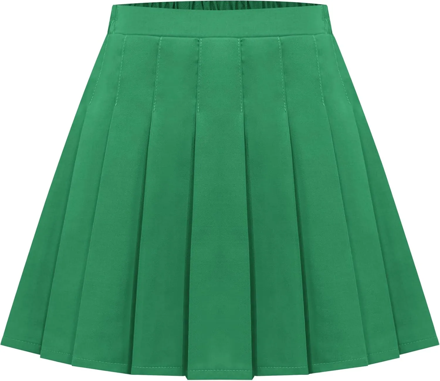 Happy Cherry Girls Pleated Mini Skirt School Uniform Skirt A Line High Waist Tennis Skirt Inner Shorts