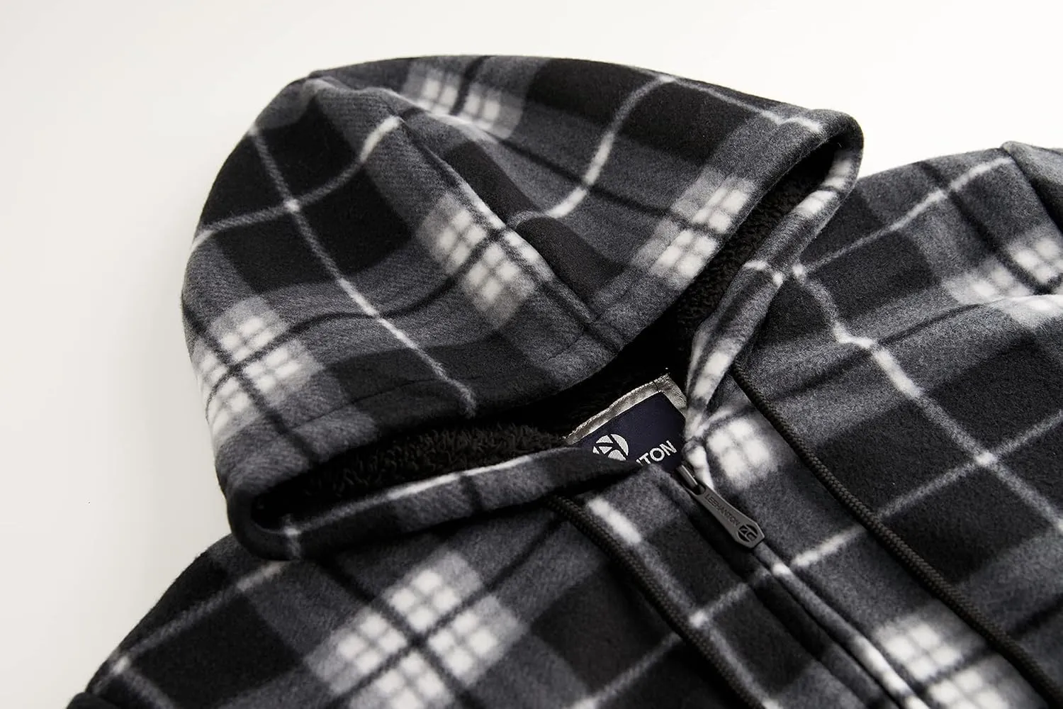 Heavyweight Hoodies for Men Jackets Comfy Sherpa Lined Zip Up Hoodie Coats with Pockets Outerwear