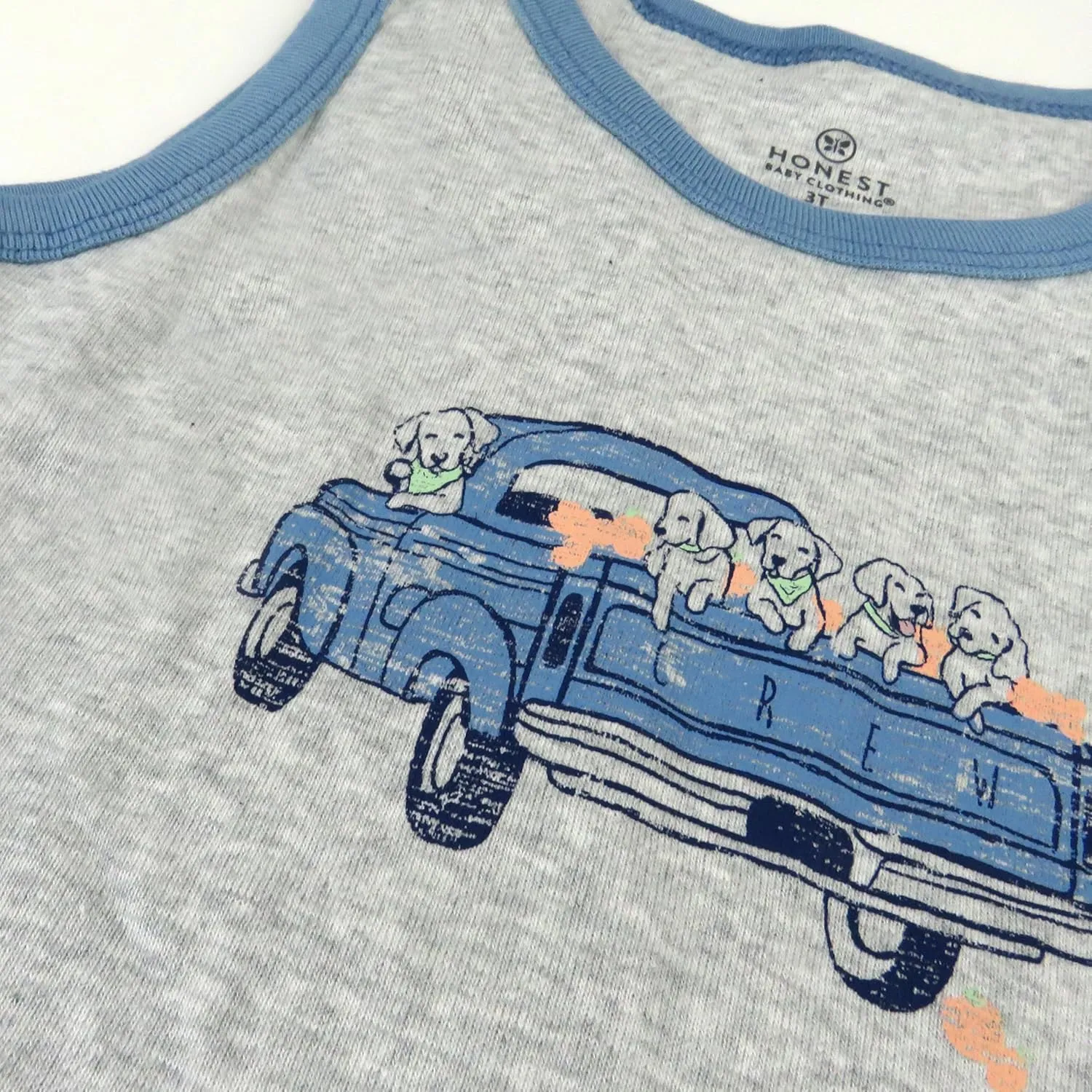 HonestBaby Multipack Muscle T-Shirts Sleeveless Tees 100% Organic Cotton for Infant Baby and Toddler Boys, Girls, Unisex