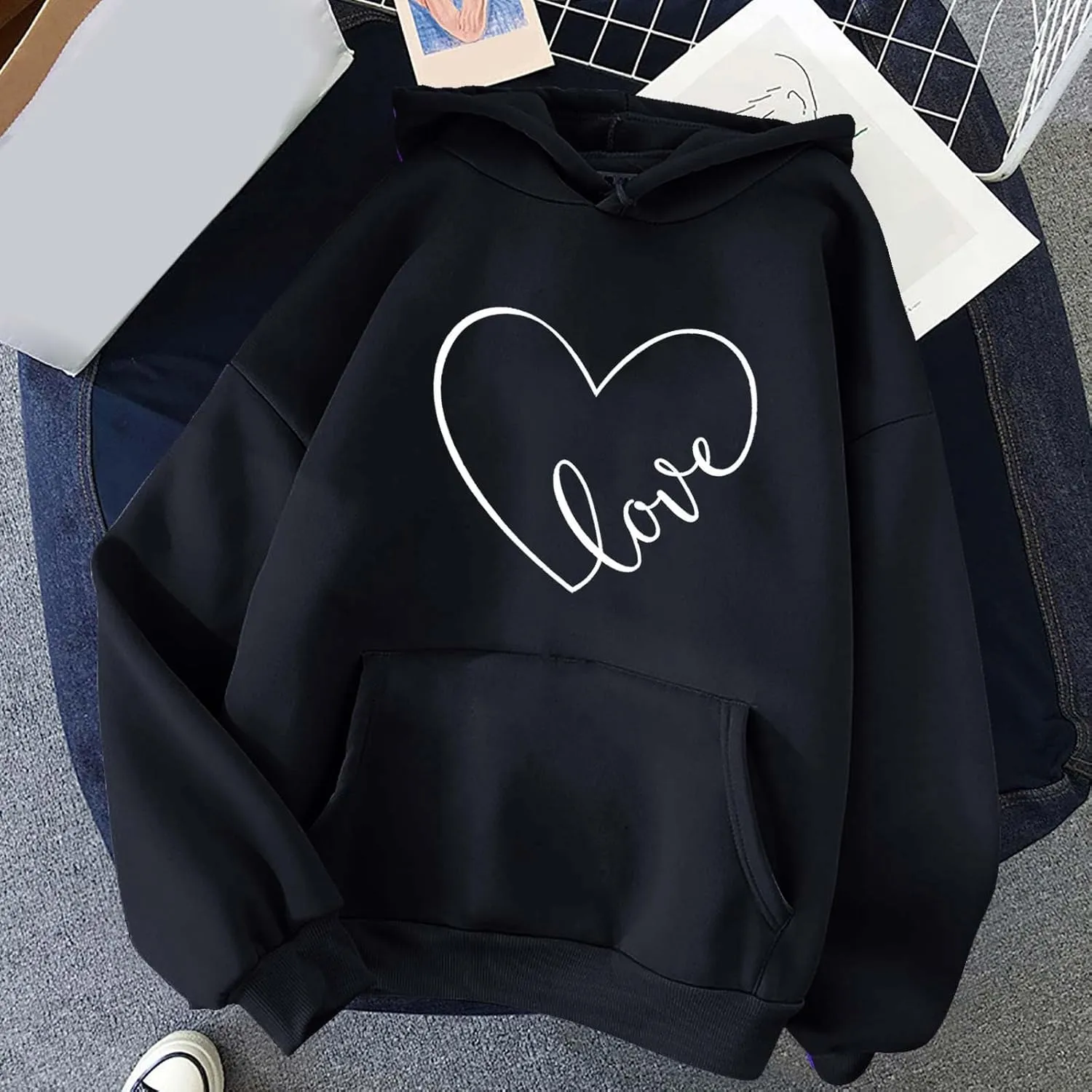 Hoodies for Women Oversized Sweatshirt Trendy Queen Hoodie Cute Hoodies Graphic Hoodies Casual Comfy Fall Outfits