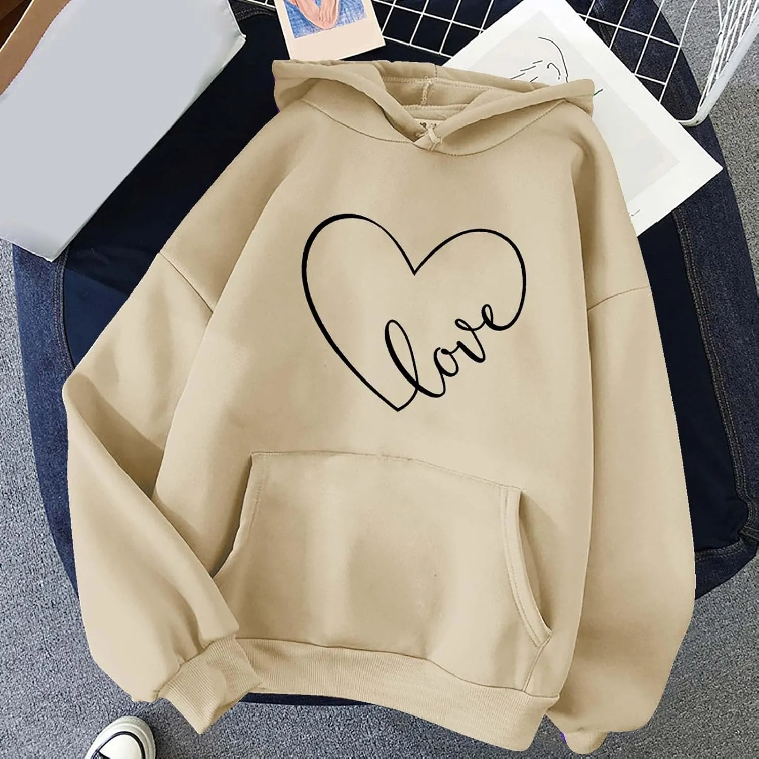 Hoodies for Women Oversized Sweatshirt Trendy Queen Hoodie Cute Hoodies Graphic Hoodies Casual Comfy Fall Outfits
