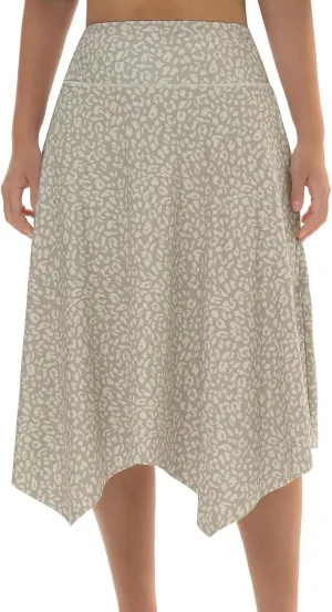 Knee Length Skorts Skirts for Women with Pockets High Waisted Athletic Skorts Womens Modest Midi Skirts Plus Size