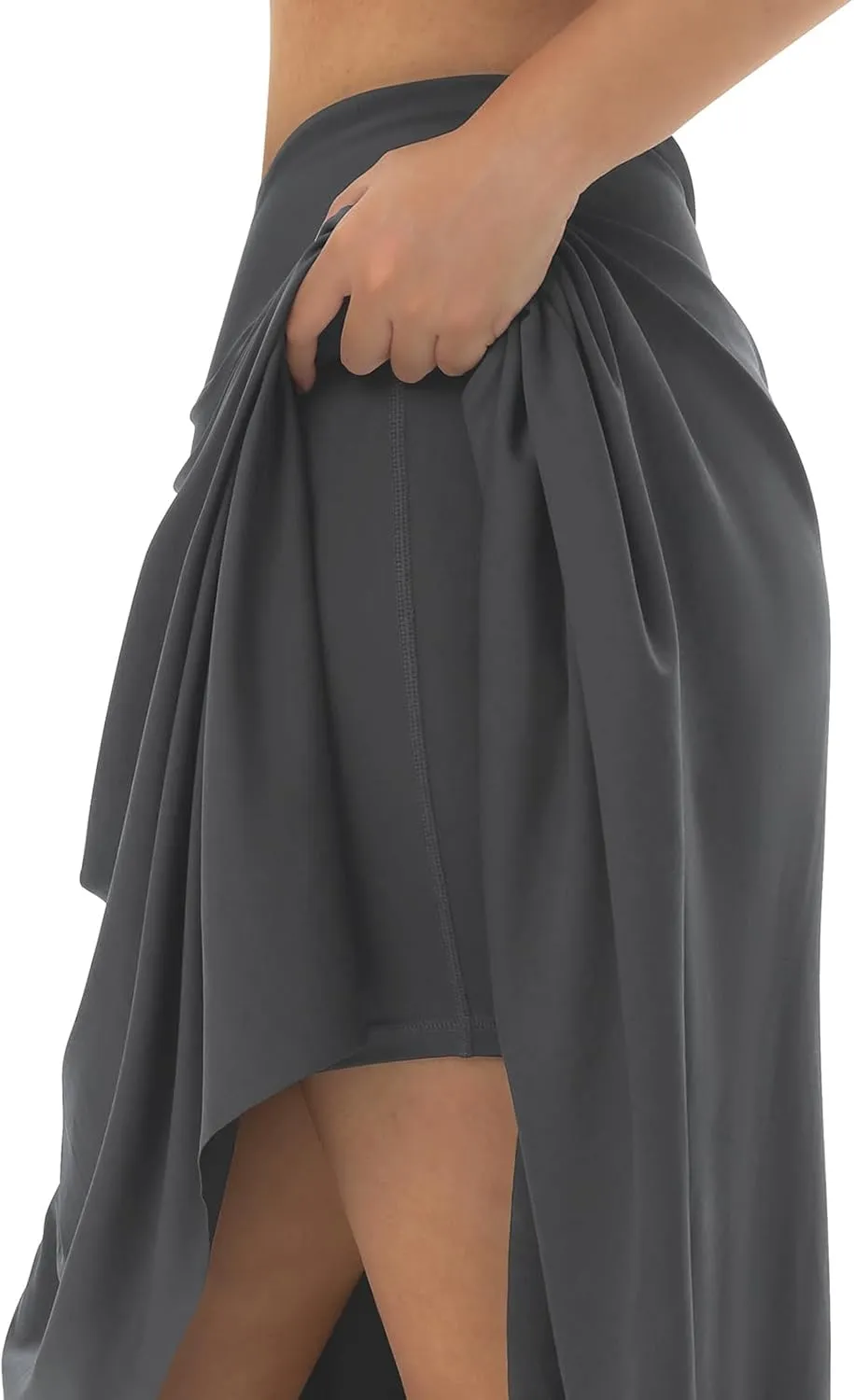 Knee Length Skorts Skirts for Women with Pockets High Waisted Athletic Skorts Womens Modest Midi Skirts Plus Size