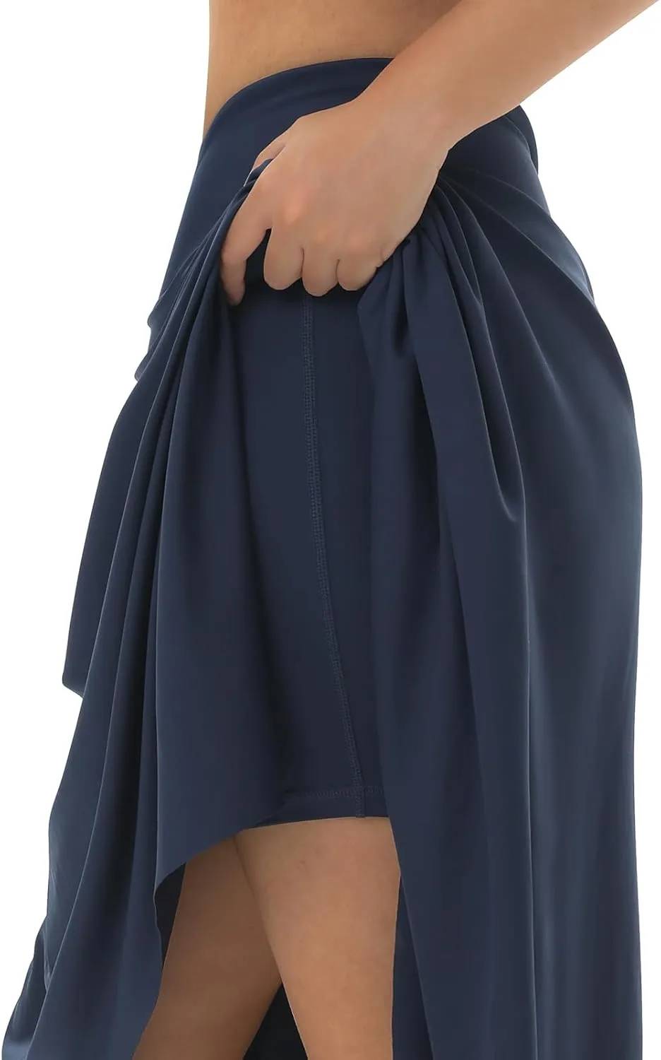 Knee Length Skorts Skirts for Women with Pockets High Waisted Athletic Skorts Womens Modest Midi Skirts Plus Size
