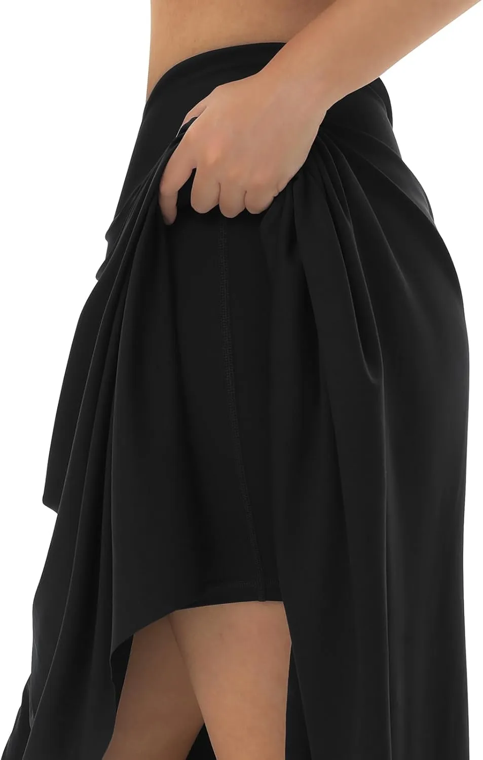 Knee Length Skorts Skirts for Women with Pockets High Waisted Athletic Skorts Womens Modest Midi Skirts Plus Size