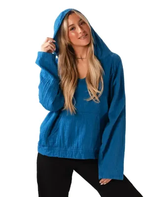 Lotus and Luna | Baja Cobalt Pullover
