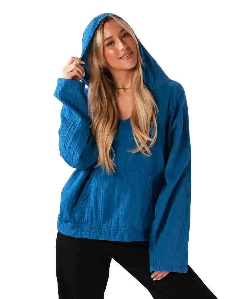 Lotus and Luna | Baja Cobalt Pullover