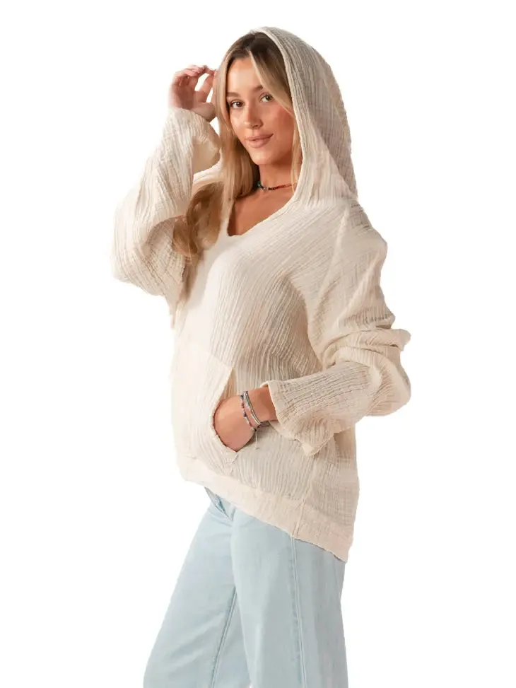 Lotus and Luna | Baja Cream Pullover