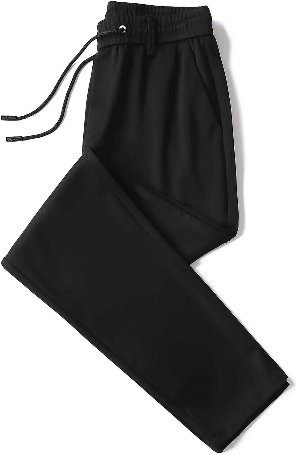 Men Cargo Chino Pants Casual Linen Stretchy Drawstring Waist Pant Sweatpants Joggers Sports Gym Jogging