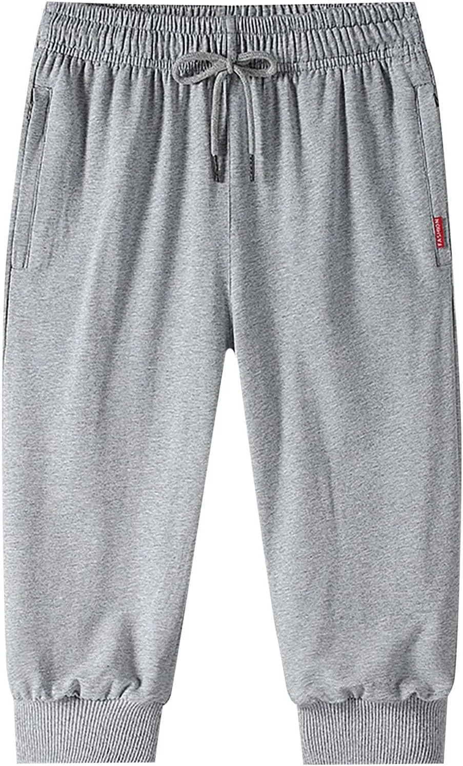 Men Cargo Work Pants Casual Linen Elasticated Waist Pant Jogging Sweatpants Joggers Baggy Sports Gym Pants