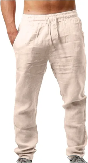 Men Joggers Loose Fit Joggers Sweat Pants with Pocket Sport Track Lounge Pant Comfortable Soft Jogging Bottoms