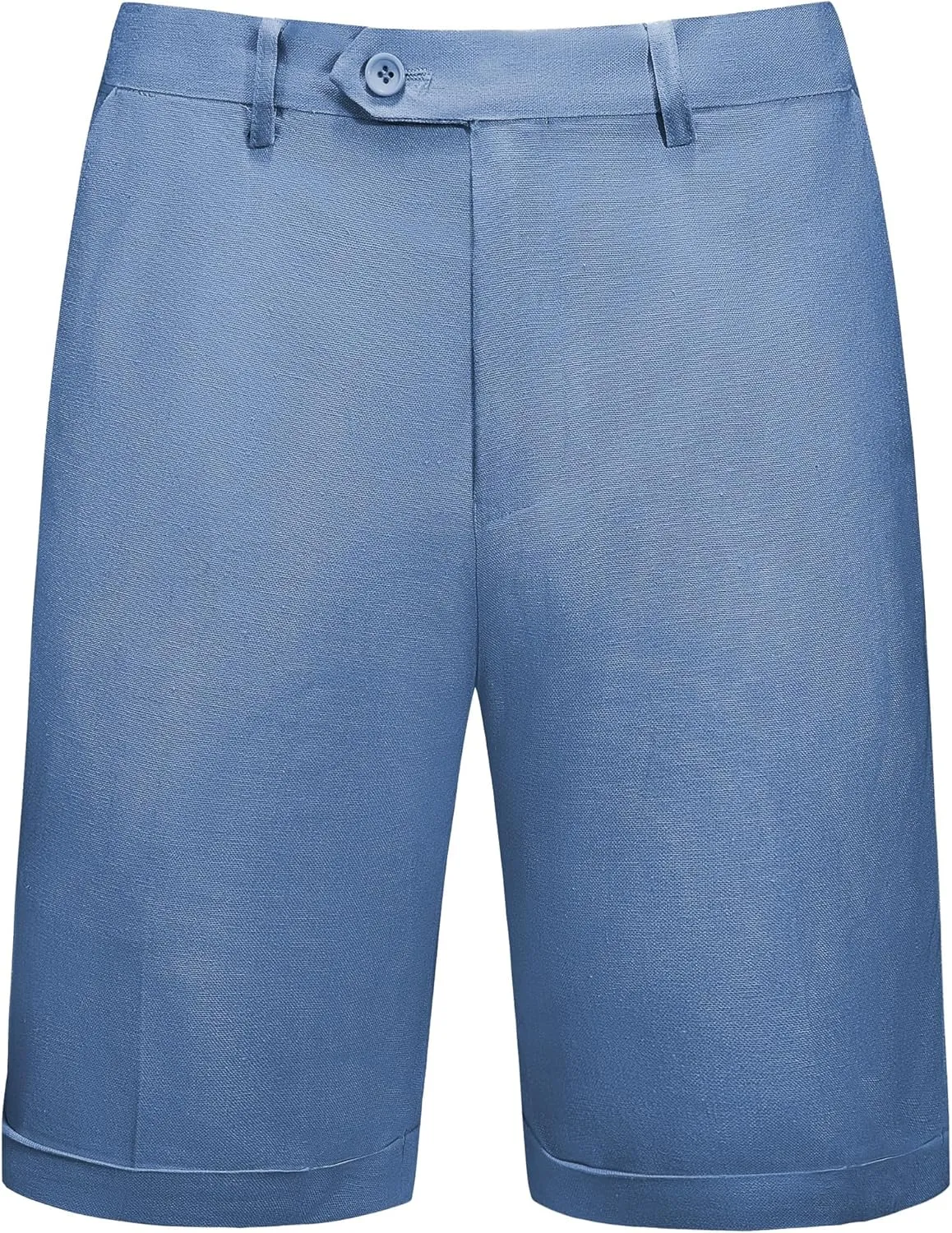 Mens 2-Piece Linen Summer Suit - Beach Wedding Guest Outfit with Vest and Shorts Set
