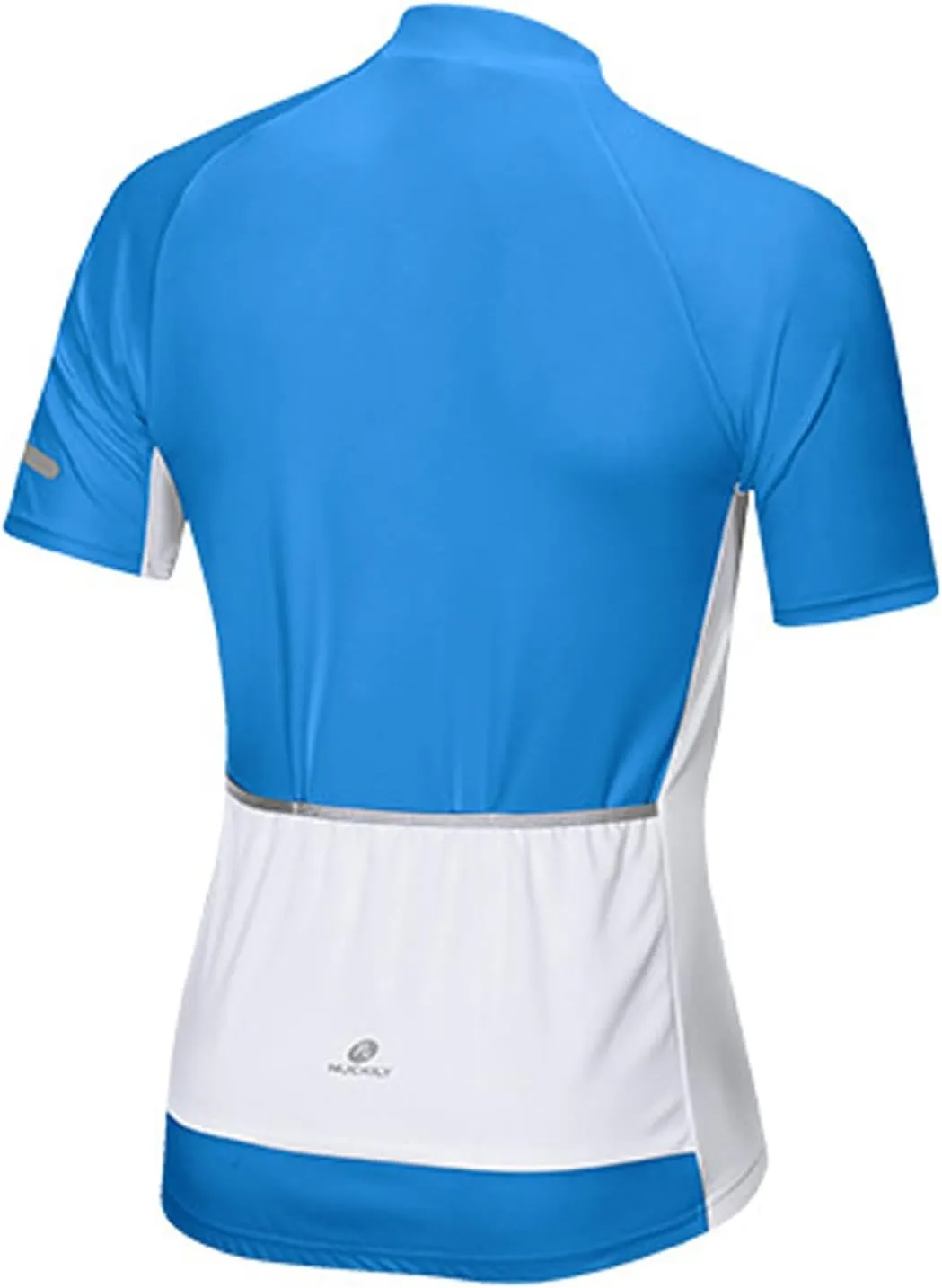 Men's Basic Cycling Jerseys Short Sleeves Mountain Bike Bicycle Shirt Quick Dry Biking Shirt for Men with Back Pockets
