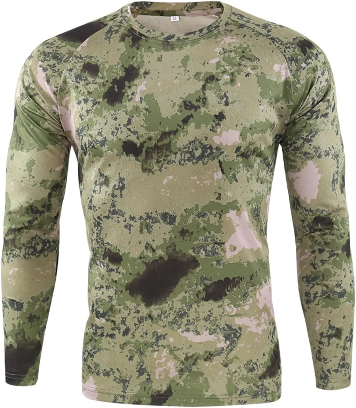 Men's Camouflage Hunting Shirt Long Sleeve Quick Dry Outdoor Clothing Camouflage Printed Sportswear