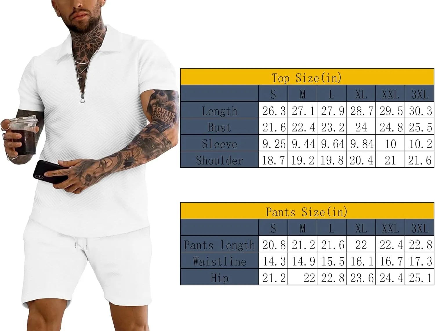 Men's Polo Shirt and Shorts Set Summer Outfits Fashion Casual Short Sleeve Polo Suit for Men 2 Piece Short Set